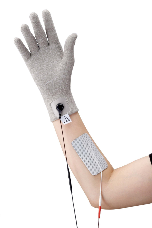 Preview: TENS-/EMS-Elektrodenhandschuh als Stimulationshandschuh