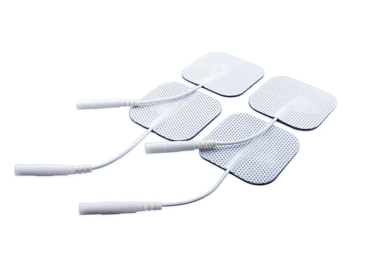TENS EMS Elektrodenpads 50x50mm Wiederverwendbare Klebeelektroden für TENS-Geräte und EMS-Trainer