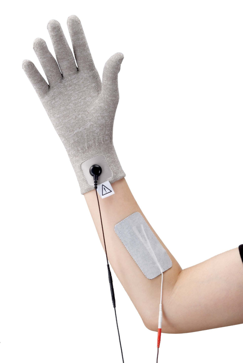 TENS-/EMS-Elektrodenhandschuh als Stimulationshandschuh